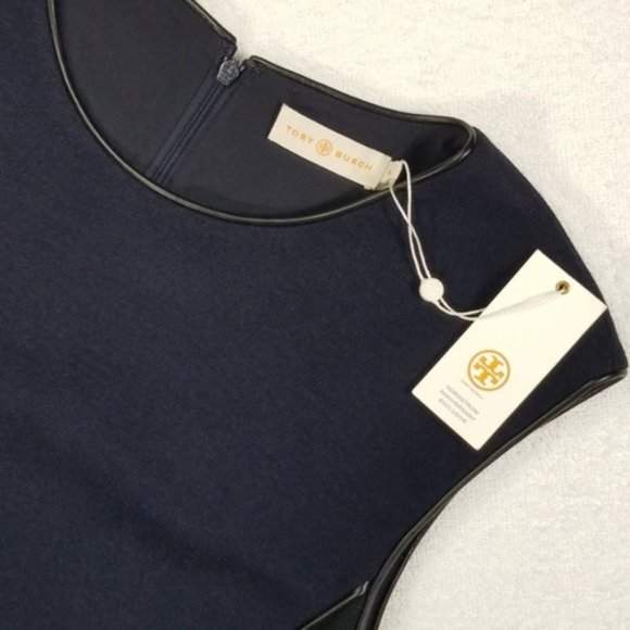 Tory Burch Knit Wool Dress, Blue, New w/Tag, XL - Picture 1 of 5